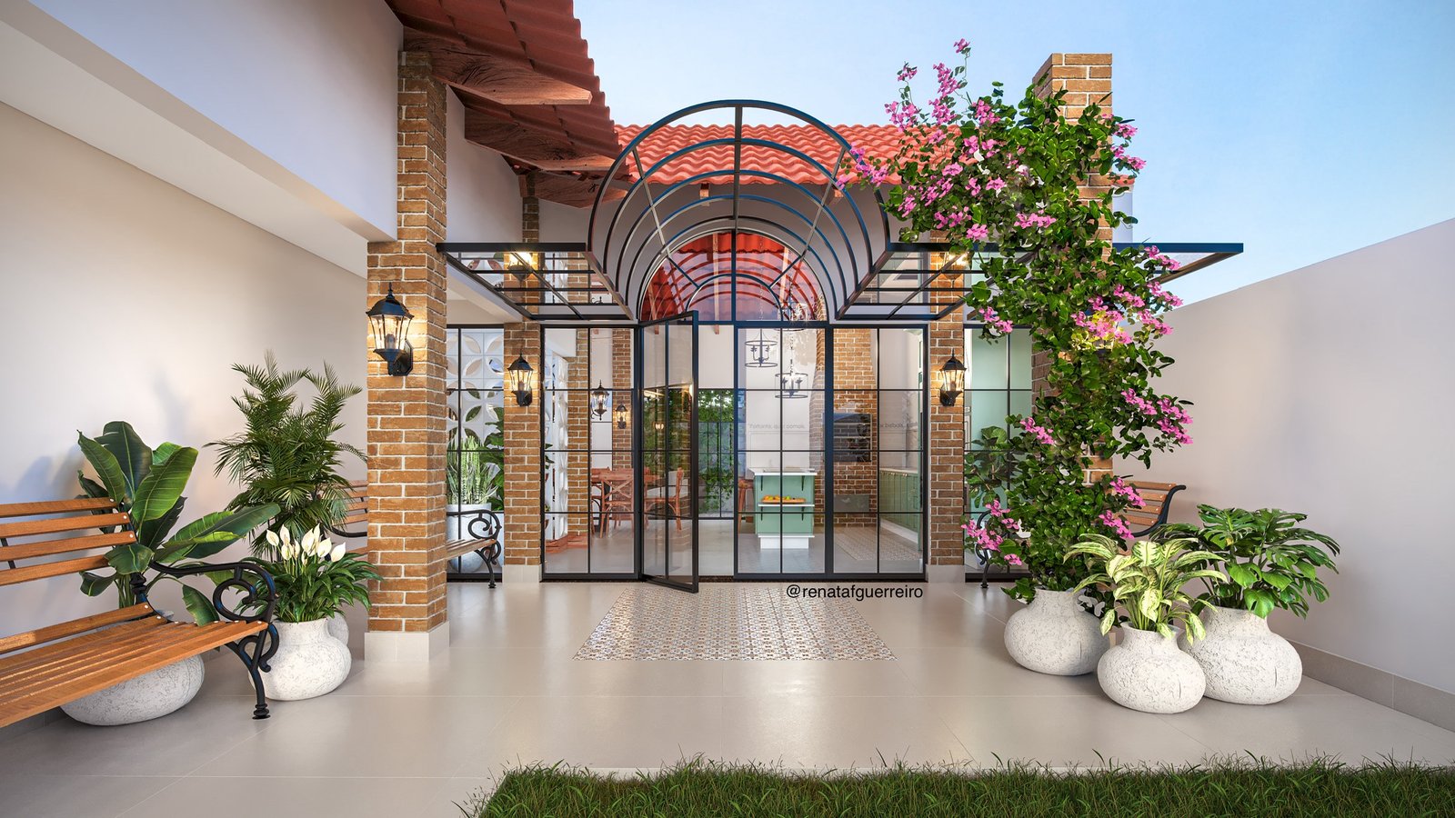 Entrada para a área gourmet